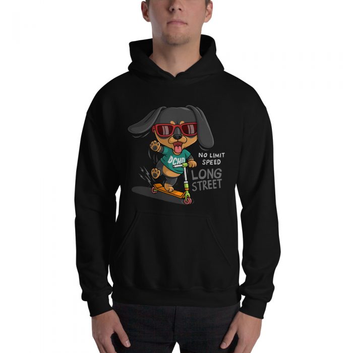 No Limit Speed Long Street Funny Dog Unisex Hoodie