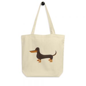 Dachshund Dog Breed Cartoon Funny Puppy Eco Tote Bag