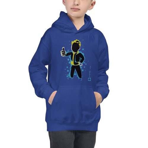 Popsicleco Waste Lands Thumbs Up Gaming Kids Unisex Hoodie