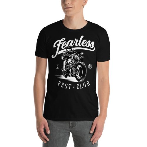 Fearless Motorcycle Fast Club Short-Sleeve Unisex Biker T-Shirt