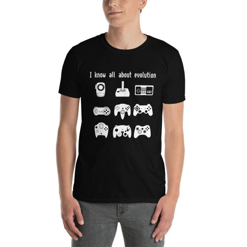 I Know All About Gaming Evolution Controllers Short-Sleeve Unisex T-Shirt