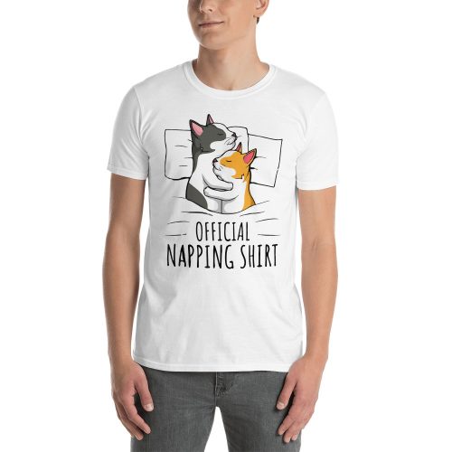 Funny Cats Official Napping Shirt Short-Sleeve Unisex T-Shirt