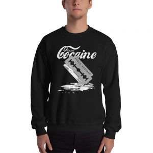 Trend Gear Enjoy Cocaine Razor Blade Funny Joke Unisex Sweatshirt