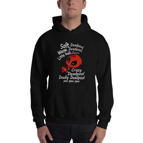 Funny Soft, Crazy, Deadly Deadpool Pew Pew Pew Comedy Unisex Hoodie