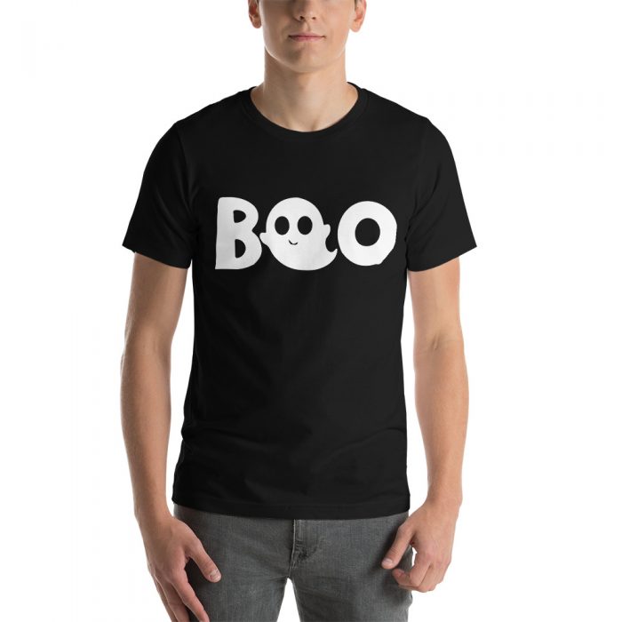 Boo Funny Halloween Ghost Short-Sleeve Top Unisex T-Shirt