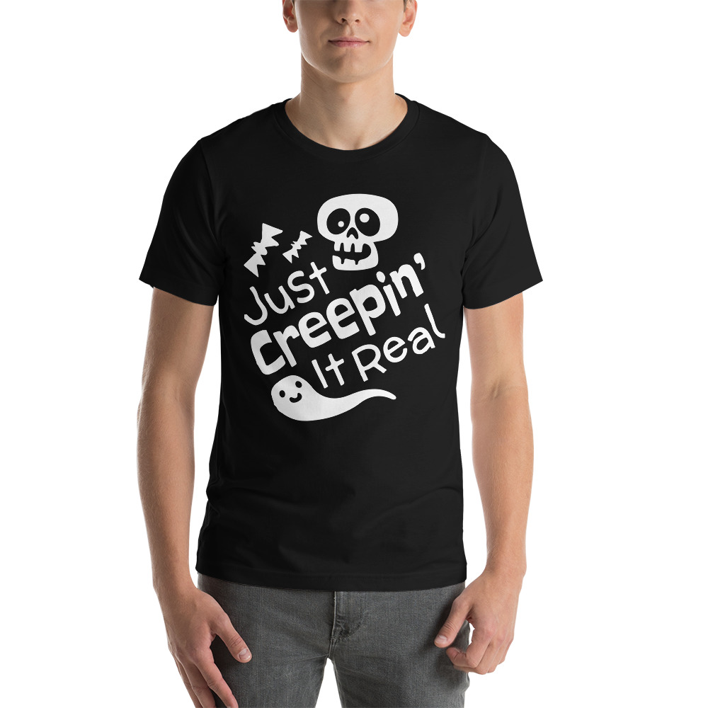 Just Creepin' It Real Ghosts Halloween Party Short-Sleeve Unisex T-Shirt