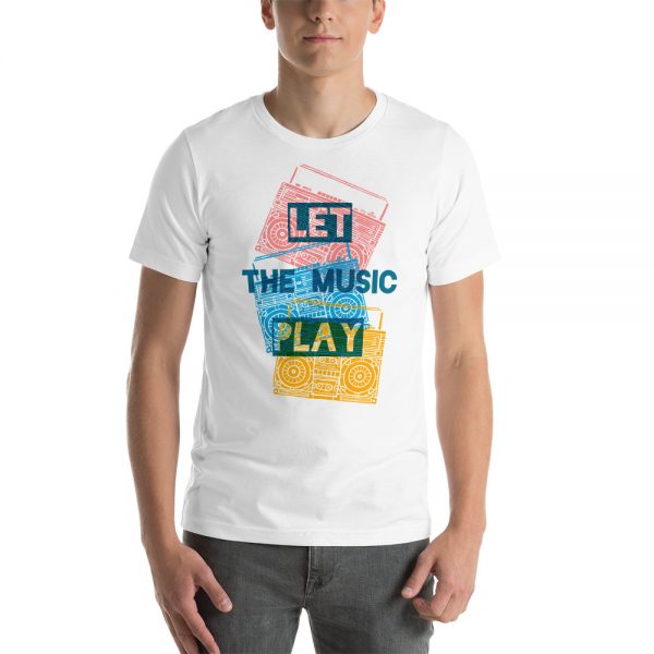 Let The Music Play Retro Radio Short-Sleeve Unisex T-Shirt