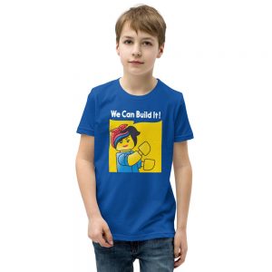 We Can Build It Lego Movie Sequel Lucy Wyldstyle Character Youth Short Sleeve T-Shirt