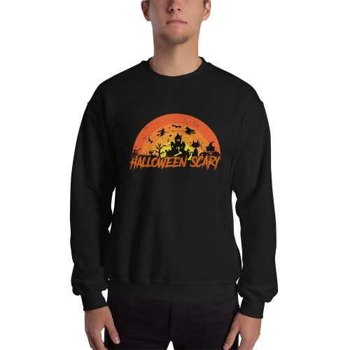 Halloween Scary Grunge Typography Party Gift Unisex Sweatshirt